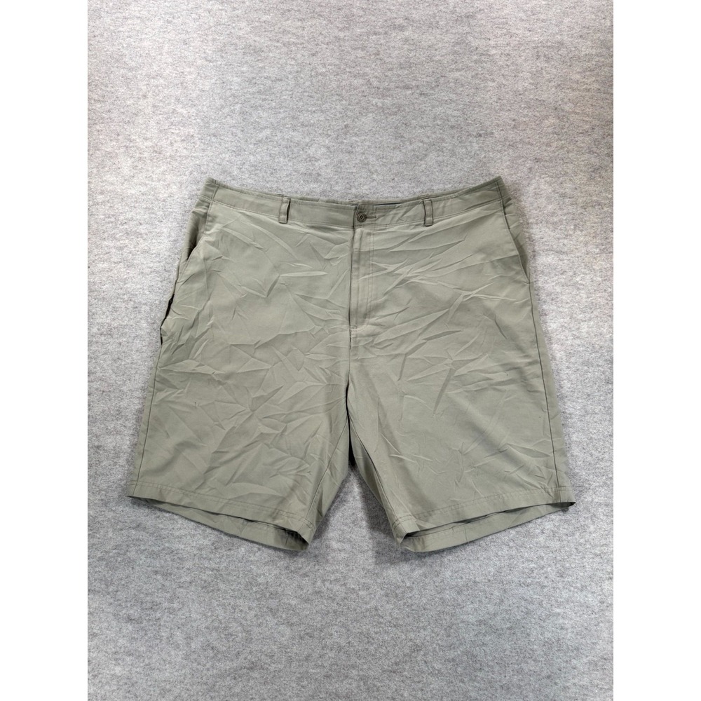 Ben Hogan Chino Shorts Men 46 Gray Pockets High Rise Casual Flat Front 9" Inseam